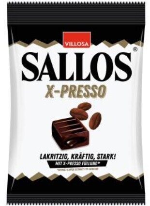 Sallos lakritces konfektes X-Presso ar espresso garšu, 150 g